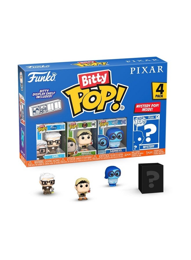 Funko فانكو بوب بيتي: ألعاب بيكسار القابلة للجمع 4-pack - كارل، راسل - (أيام دوغ)، حزن، وشخصية مطاردة غامضة - (قد تختلف الأنماط) ومفاجأة شخصية مصغرة غامضة - 0.9 بوصة (2.2 سم) - Image 1