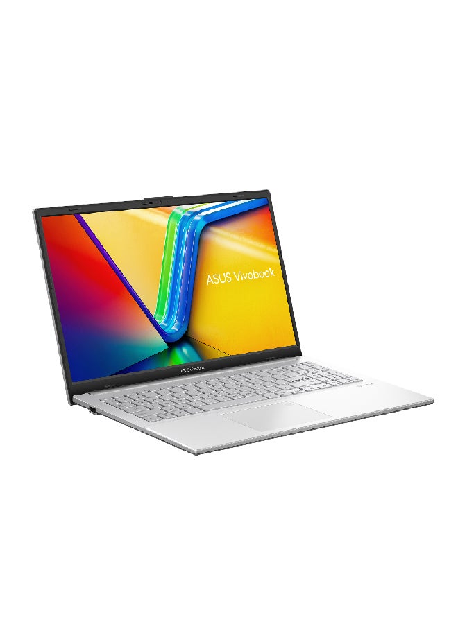 ASUS VivoBook Go Laptop With 15.6-inch Full HD (1920x1080) Display,Core i3-N305 Processor/8GB RAM DDR4/256GB SSD/DOS(Without Windows)/Intel UHD 600 Graphics/ English/Arabic Cool Silver - Image 2