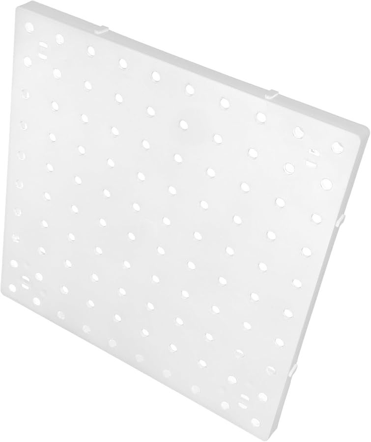 White Pegboard Display Stand Large Wall Mount Tool Storage Organizer Panel - Image 1