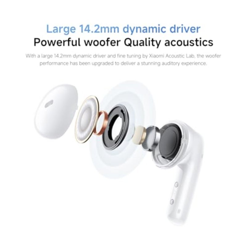 Redmi Buds 6 Active Wireless Earbuds, 14.2mm Dynamic Driver, Clear Call with Dual Mic, Bluetooth 5.4, 30-Hour Battery Life, Lightweight Design Pink - Image 3
