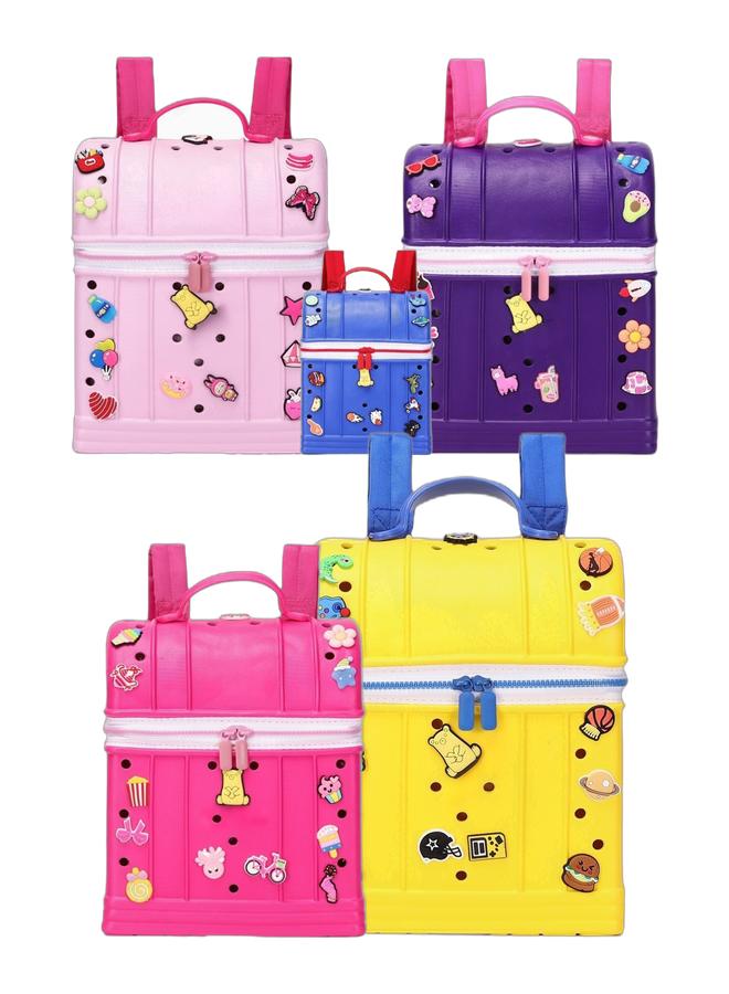 Durable EVA School Backpack for Kids | Colorful, Water-Resistant Children's Book Bag with Fun Fixed Charms | Comfortable & Easy to Clean | (Blue) & Durable EVA School Backpack for Kids | Colorful, Water-Resistant Children's Book Bag with Fun Fixed Charms | Comfortable & Easy to Clean | (Purple) & Durable EVA School Backpack for Kids | Colorful, Water-Resistant Children's Book Bag with Fun Fixed Charms | Comfortable & Easy to Clean | (Pink) & Durable EVA School Backpack for Kids | Colorful, Water-Resistant Children's Book Bag with Fun Fixed Charms | Comfortable & Easy to Clean | (Magenta) & Durable EVA School Backpack for Kids | Colorful, Water-Resistant Children's Book Bag with Fun Fixed Charms | Comfortable & Easy to Clean | Bundle - Image 1