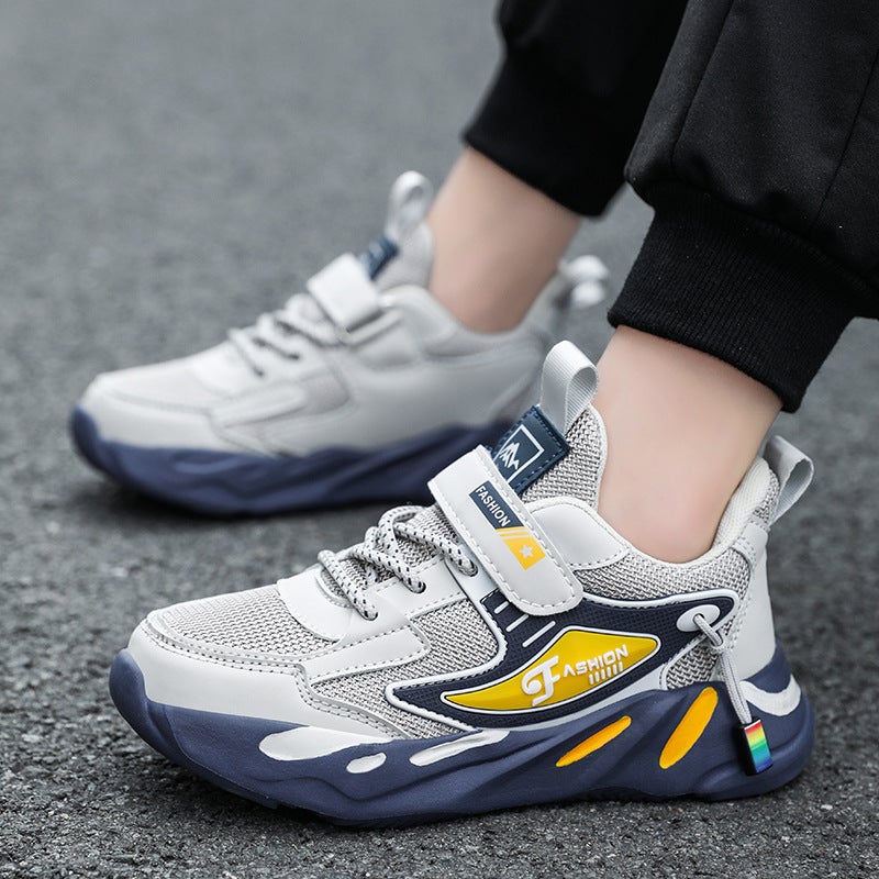 Mesh Sneakers Lightweight Flexible Sole Walking Shoes For Kids Indoor And Outdoor Activities - Image 1