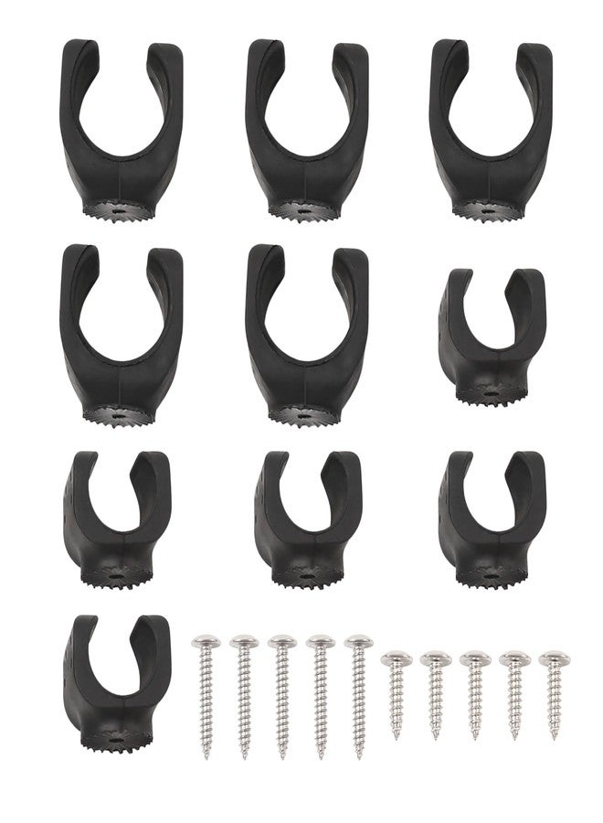 Vagocom 10Pcs Universal Flashlight Holder with Screws,Torch Mounting Brackets for Mounting Flashlight in Truck,Universal Clips for LED Flash Light or Similar Items(5 Big, 5 Small) - Image 1
