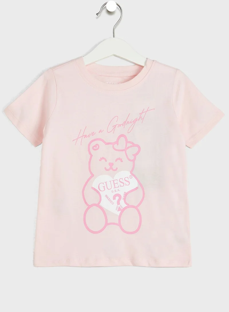 GUESS Kids Bear Print T-Shirt & Shorts Set