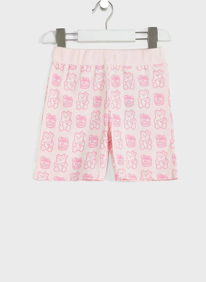 GUESS Kids Bear Print T-Shirt & Shorts Set