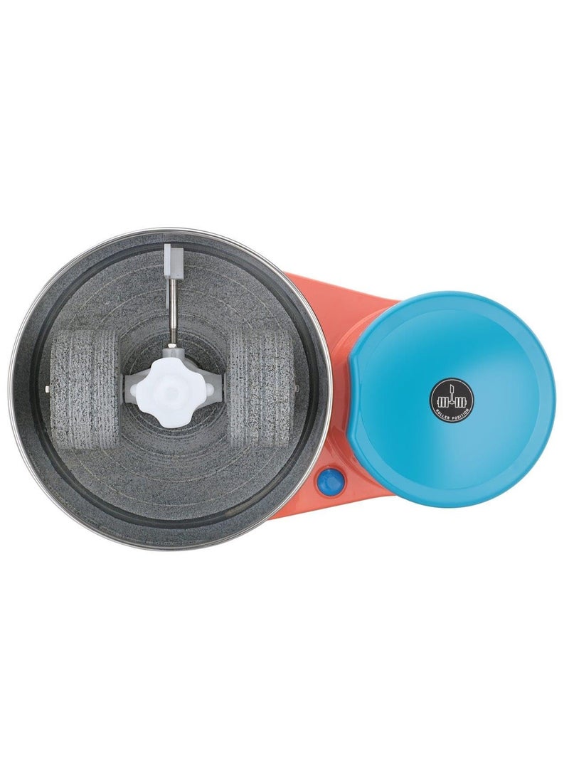Sowbaghya Sara 2Liters Table Top Wet Grinder with Coconut Scrapper & Atta Kneader (Orange, Electric) | Heavy Duty Motor | Ideal for Your Kitchen - Image 2