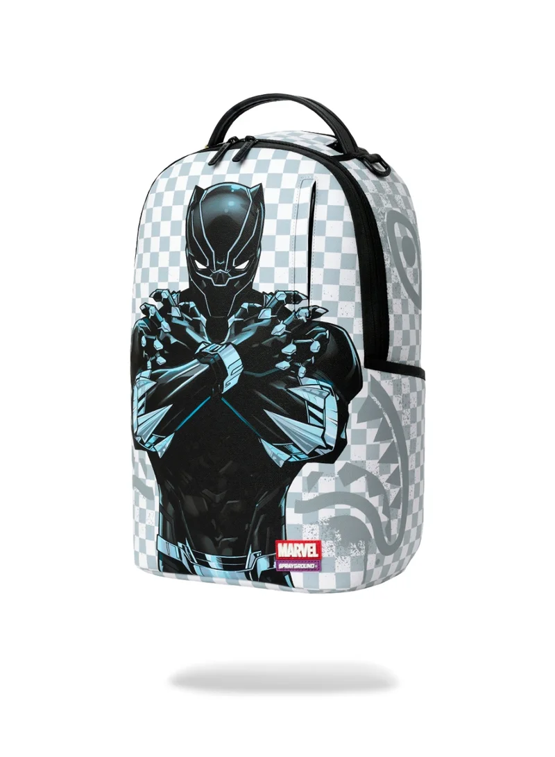 Sprayground  MARVEL BLACK PANTHER WAKANDA FOREVER ON WHITE CHECK DLXSV BACKPACK  | Best Price UAE