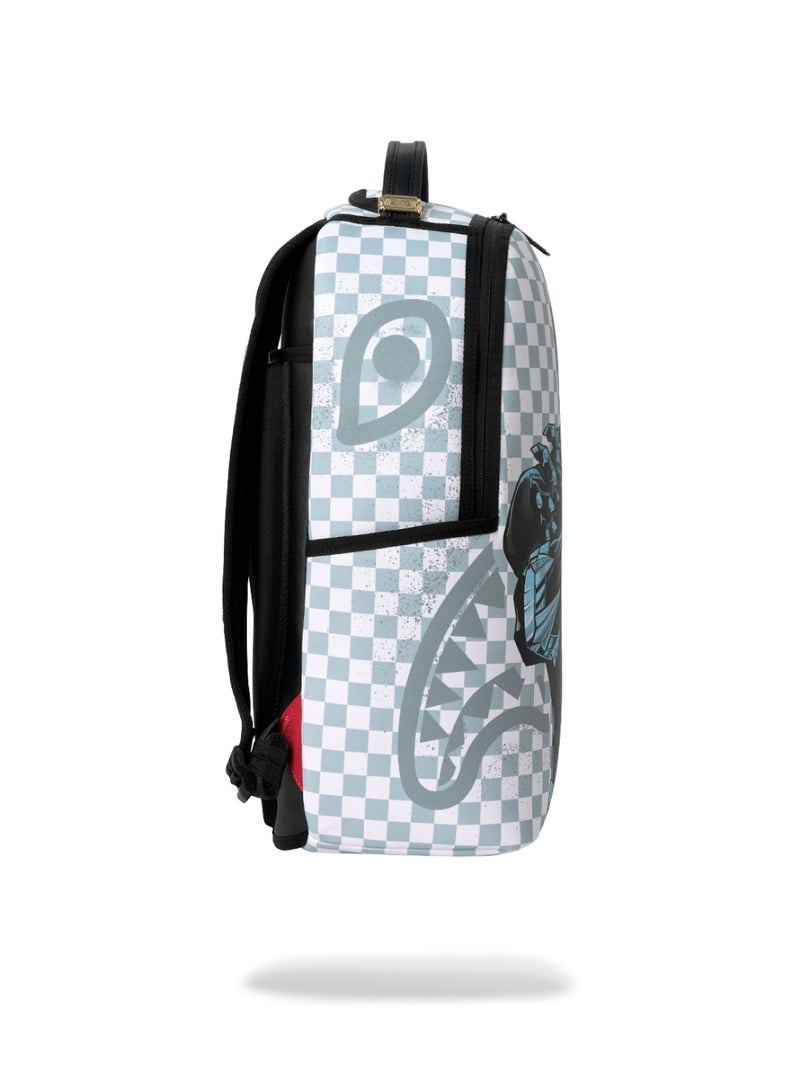 SPRAYGROUND MARVEL BLACK PANTHER WAKANDA FOREVER ON WHITE CHECK DLXSV BACKPACK - Image 3