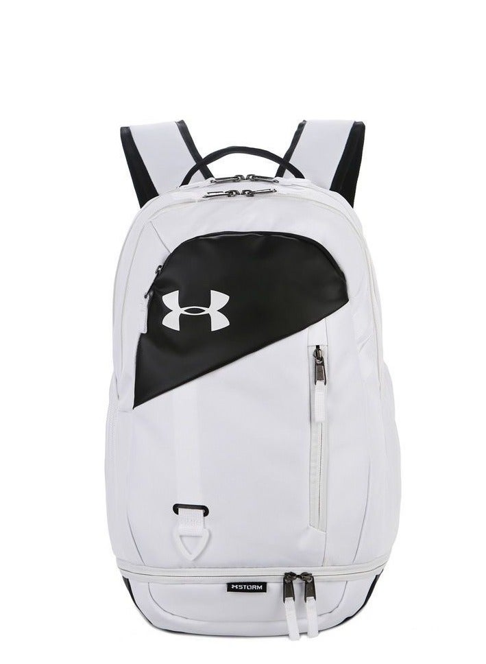 Under Armour White - Black Color - Blocking Backpack, Full of Sporty Style and Super Stylish