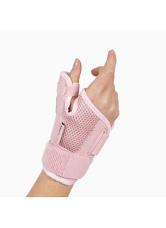 BraceUP Thumb Splint Brace Right Left Hand Women and Men, Spica Splint, CMC Thumb Brace with Thumb Support, for Arthritis, Tendonitis, Carpal Tunnel Pain Relief and Thumb Sprain (Pink)  - Image 1