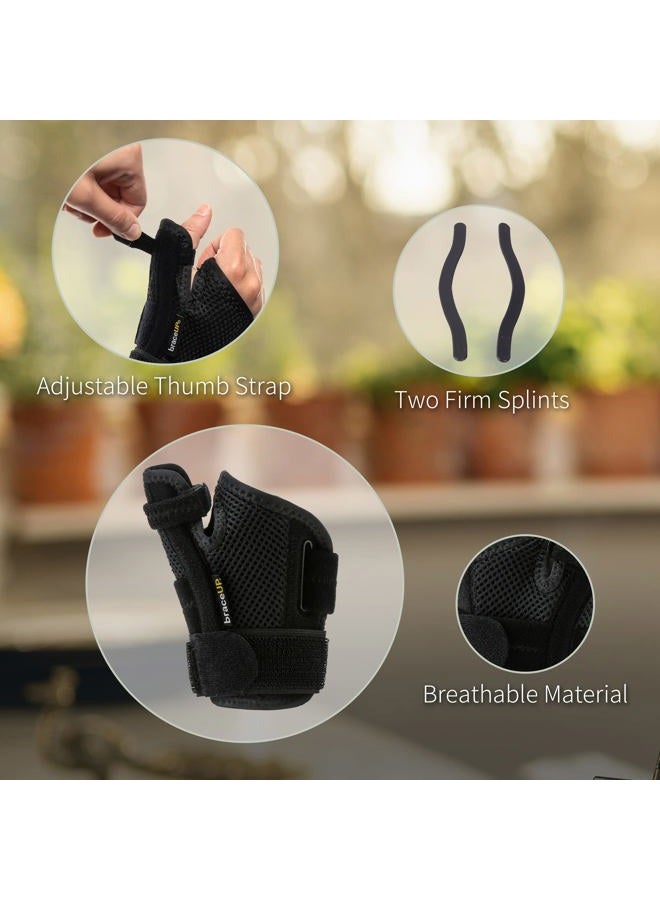 BraceUP Thumb Splint Brace Right Left Hand Women and Men, Spica Splint, CMC Thumb Brace with Thumb Support, for Arthritis, Tendonitis, Carpal Tunnel Pain Relief and Thumb Sprain (Pink)  - Image 5