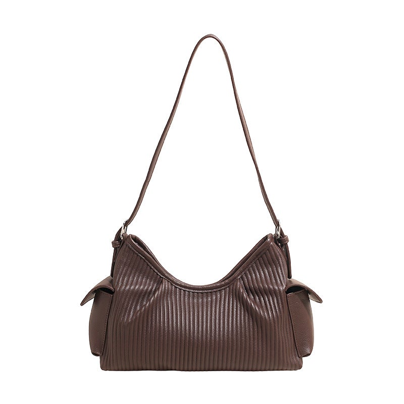 Women's Casual Striped Shoulder Bag - Image 1