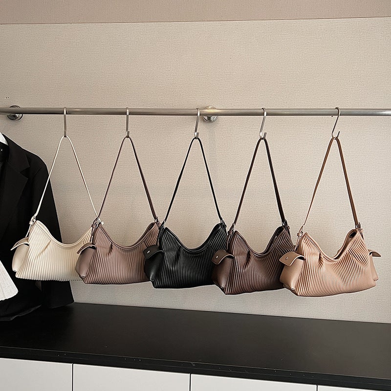 Women's Casual Striped Shoulder Bag - Image 3