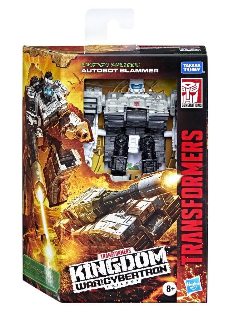 TRANSFORMERS Transformers Toys Generations War for Cybertron: Kingdom Deluxe Autobot Slammer Action Figure  - Image 1