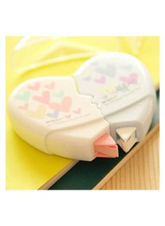 Y&D 1 Pcs Correction Tape, SYOSI Prime Durable Heart Shape Stationery White Out Tape for Home School Office Students, Random Colorr  - Image 2