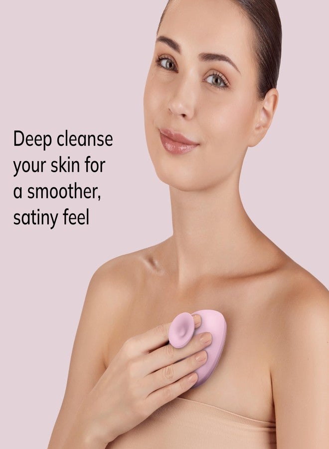 جيسكي فرشاة الجسم من جيسكي | 4 في 1 | فرشاة تنظيف لكامل الجسم | تنظيف عميق احترافي | شعيرات سيليكون ناعمة | تصميم مريح بإصبعين | تنظيف وتدليك - Image 3