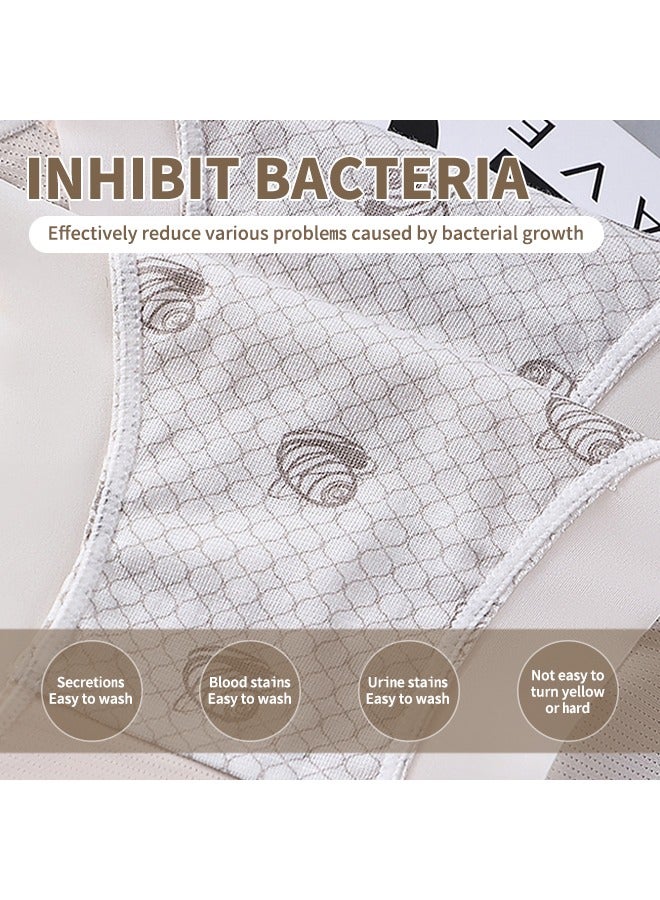 Seamless Briefs for All-Day Comfort, 5-Pack Breathable Underwear for Women with Antimicrobial Fabric, Cool Ice Silk Material, Great for Hot Climates or Sensitive Skin  - Image 3