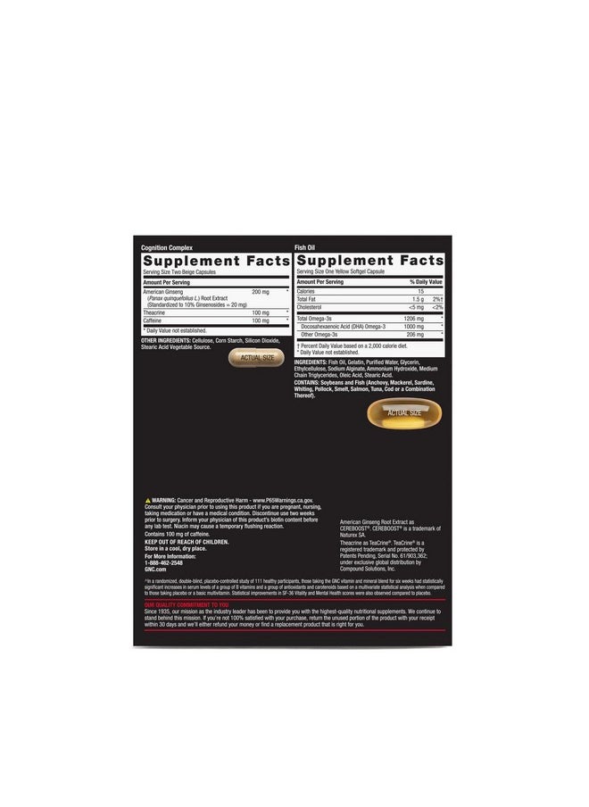 GNC - GNC Mega Men Focus & Cognition Vitapak Program | 30 Servings - Image 1