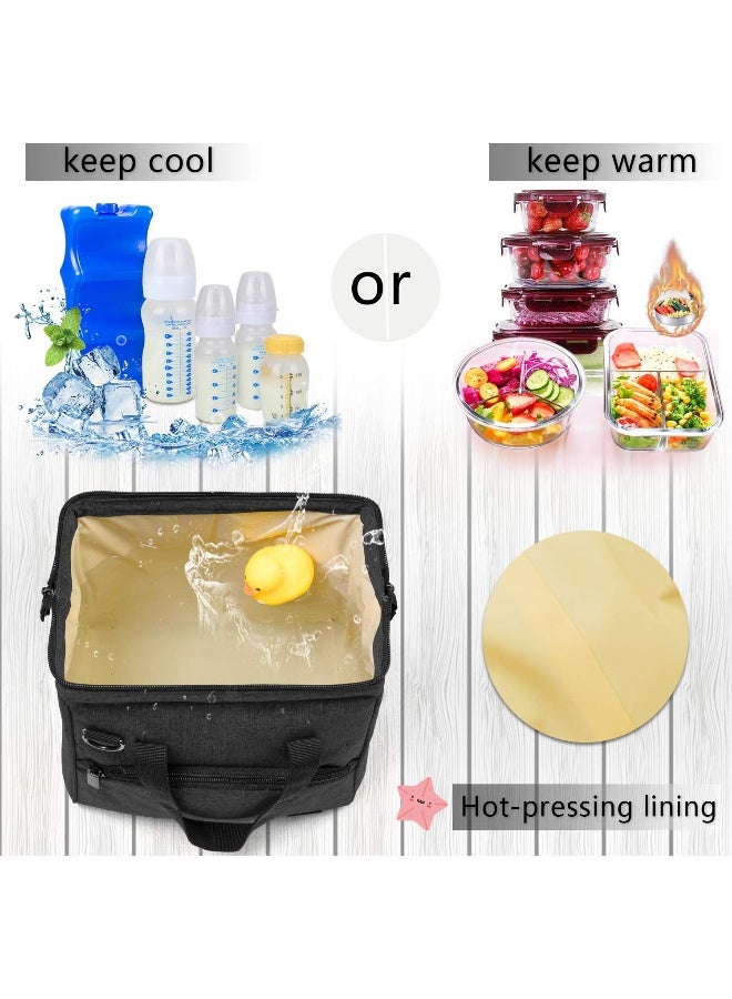 LUXJA حقيبة تبريد حليب الثدي LUXJA مع حزمة ثلج (تتسع لـ 6 زجاجات، حتى 9 أونصات) - Image 2