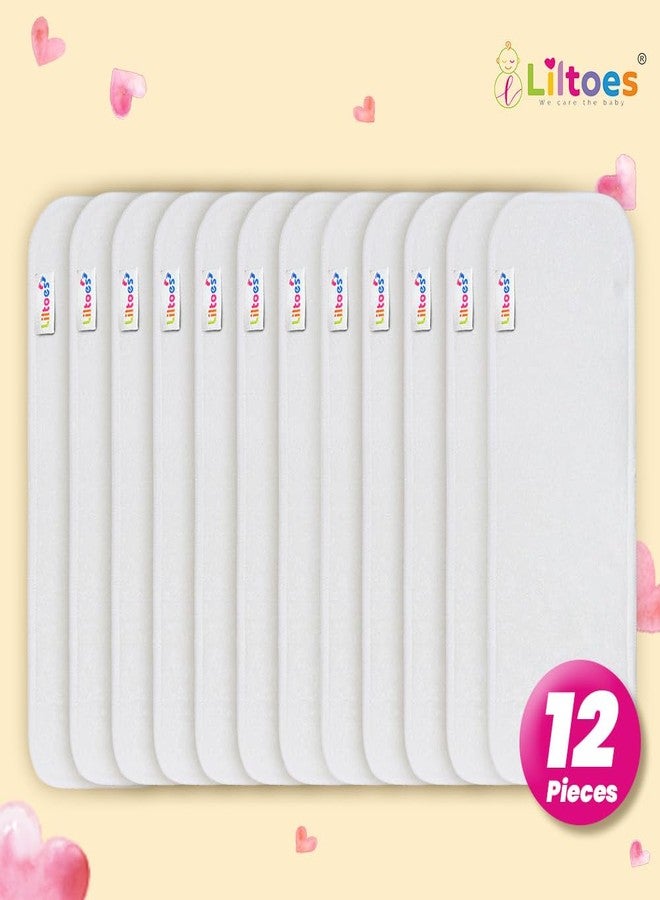 LILTOES SmartDry 5-Layer Booster Pads for Cloth Diaper | High Absorbent 5 Layer Washable and Reusable | Wet Free Booster Inserts | The Ultimate Baby Cloth Diaper Soaker Inserts Pack Of 12 - Image 2