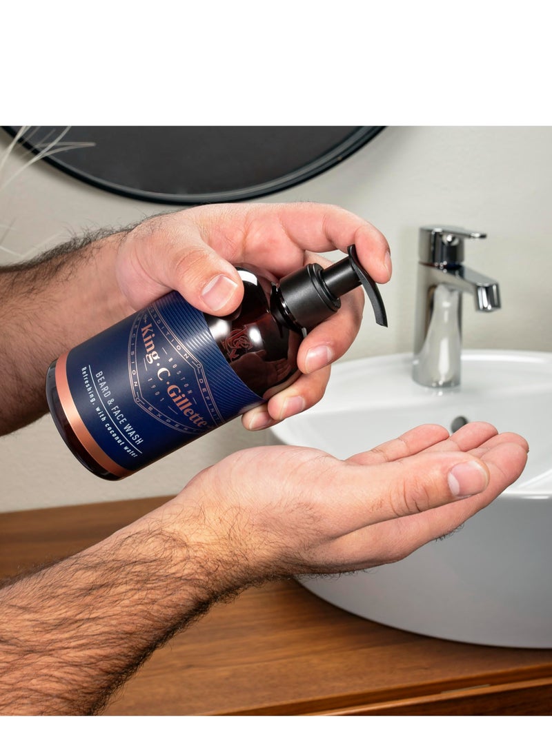 King C. Gillette Gillette King .C. Beard And Face Wash By Gillette 350ml - Image 3