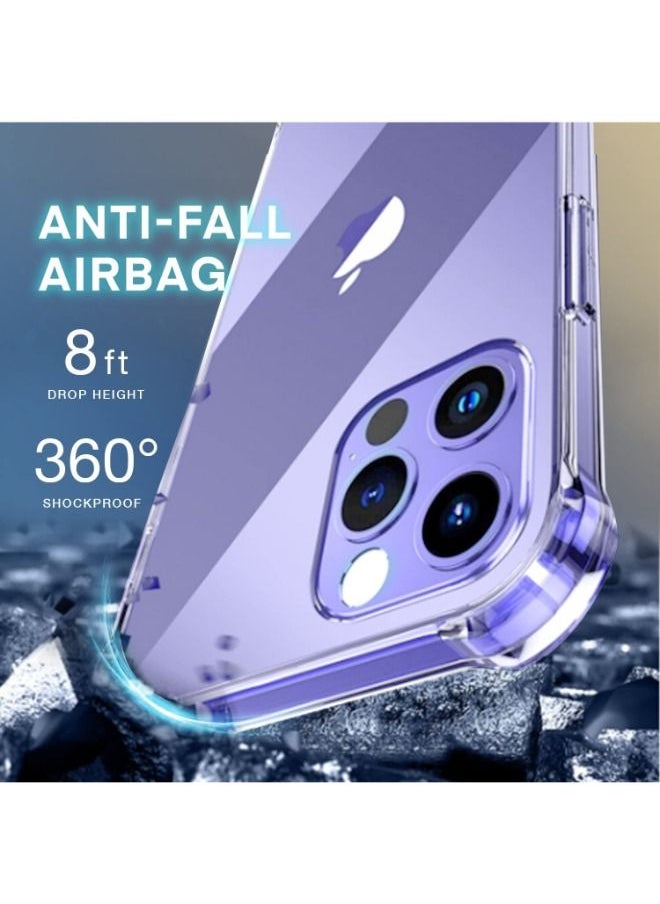 SHOPI - Crystal Clear Designed for iPhone 14 Pro Max Case Slim Thin Shockproof Protective Phone Case Non-Yellowing Clear - Image 1