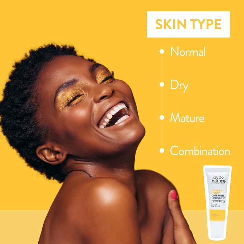 By Nature Eye Cream - Manuka Honey, Collagen, and Probiotics - Hydrating Under Eye Cream for Dark Circles - Skincare from New Zealand - .5oz - Image 3