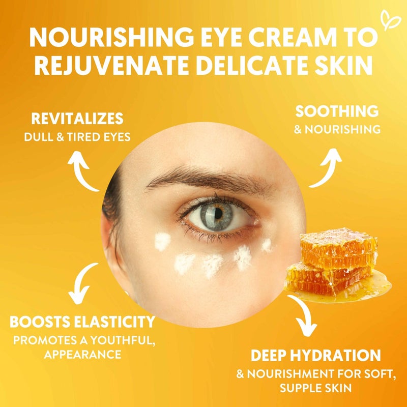 By Nature Eye Cream - Manuka Honey, Collagen, and Probiotics - Hydrating Under Eye Cream for Dark Circles - Skincare from New Zealand - .5oz - Image 4