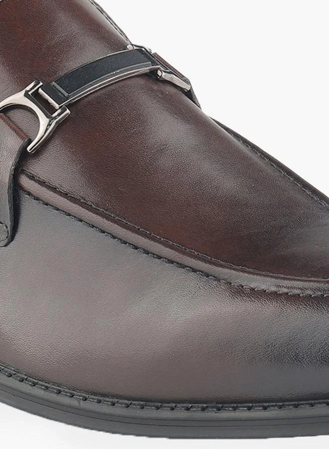 Duchini BROWN Men Metallic Accent Slip-On Loafers for Men | Best Price UAE