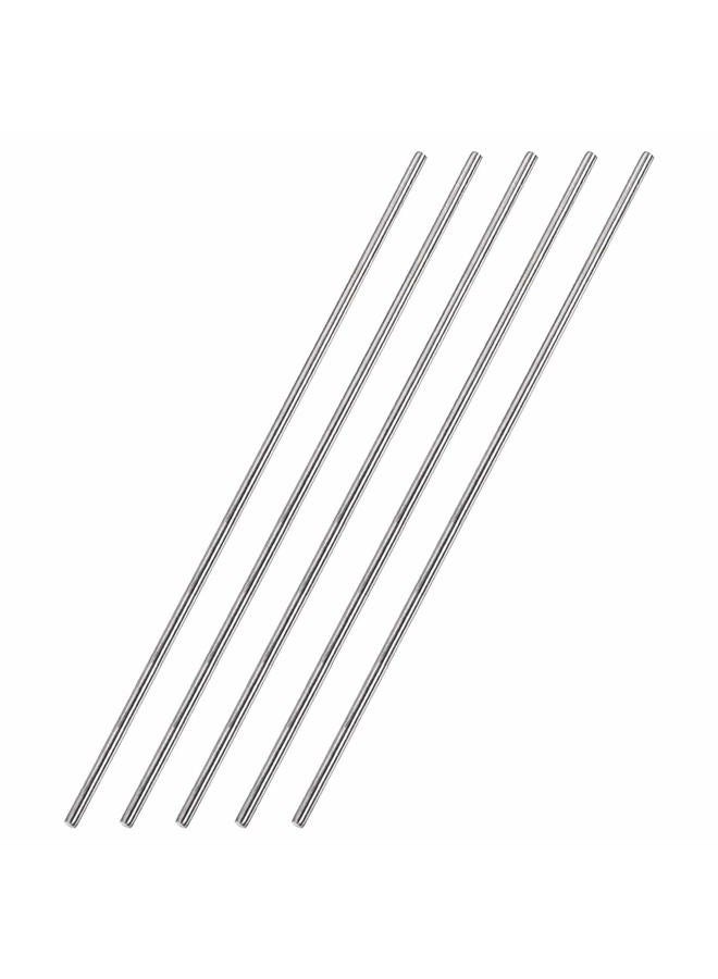 uxcell 3mm x 300mm 304 Stainless Steel Solid Round Rod for DIY Craft - 5pcs - Image 1
