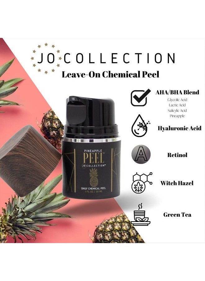 JO COLLECTION Retinol & Hyaluronic Acid - The Pineapple Peel- Professional Daily Leave-On Glycolic Acid Peel- Gentle Anti-Aging Home Chemical Peel Exfoliator- Alpha & Beta Hydroxy Acids- Enzyme Peel  - Image 4