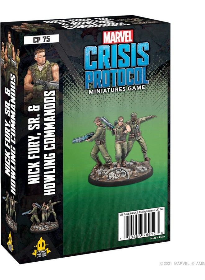 أتوميك ماس جيمز Marvel: Crisis Protocol Nick Fury, Sr. & Howling Commandos Character Pack - Smash Hydra With This Elite Team! لعبة الأبطال الخارقين على الطاولة، للأعمار من 14 عامًا فأكثر، لاعبان، مدة اللعب 90 دقيقة، صنع - Image 1