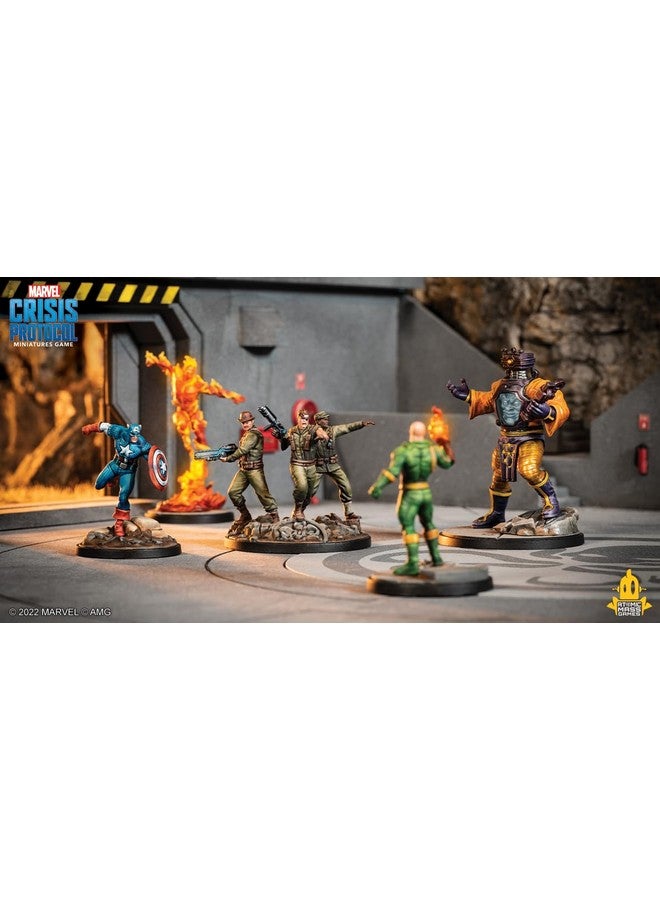 أتوميك ماس جيمز Marvel: Crisis Protocol Nick Fury, Sr. & Howling Commandos Character Pack - Smash Hydra With This Elite Team! لعبة الأبطال الخارقين على الطاولة، للأعمار من 14 عامًا فأكثر، لاعبان، مدة اللعب 90 دقيقة، صنع - Image 4