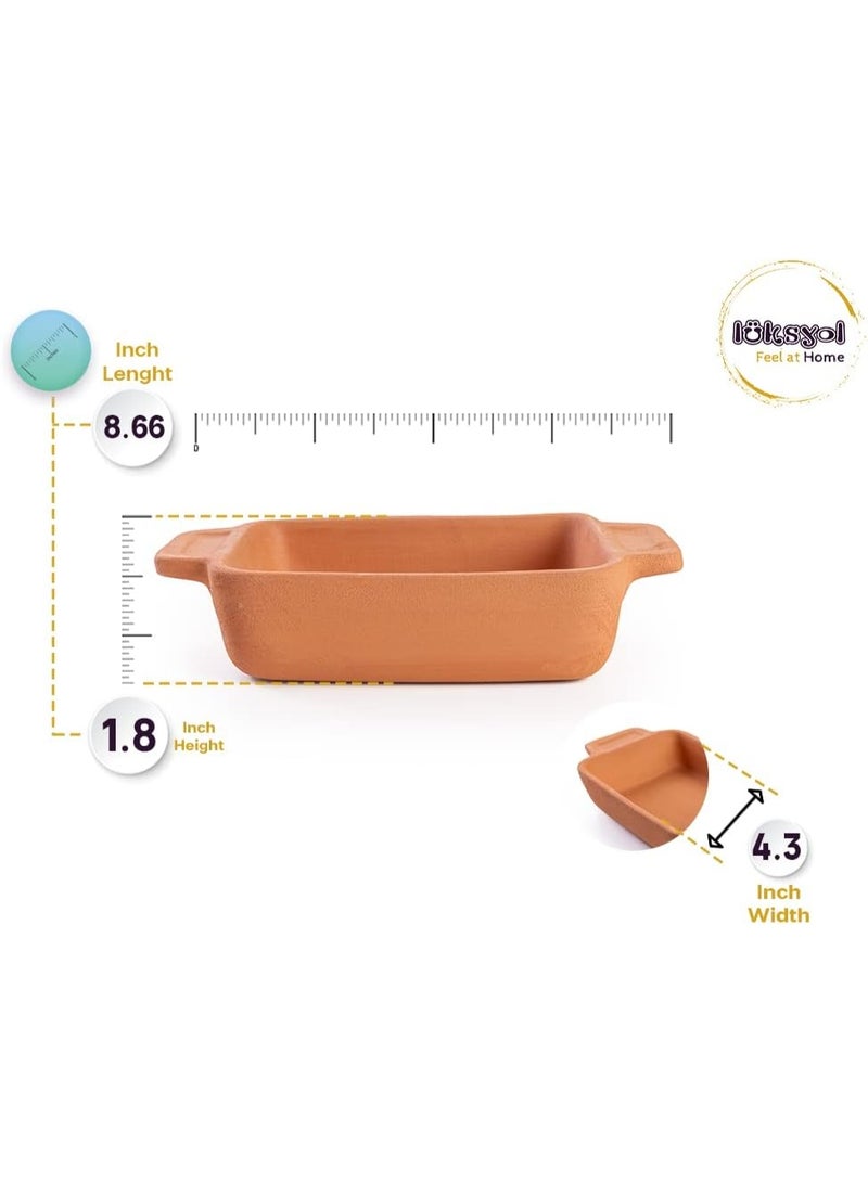 لوكسيول أواني طين طهي من لوكس يول – مصنوعة يدوياً في تركيا – صديقة للبيئة وآمنة للفرن والميكروويف والغسالة – متوفرة بألوان بني وأخضر وأصفر وأزرق وطبيعية غير مغطاة – مقاسات: ١٦×٤، ١٦×٧٫٥، ١٩×٦، ٢٢×١١×٤٫٥ سم – تحافظ على نكهة وحرارة الطعام – مثالية للحساء، اليخنات، المؤكلات المخبوزة، تقديم أنيق لعائلتك وضيوفك – هدية مثالية للأعراس، الانتقالات، محبي الطبخ الصحي والمستدام – طين تركي ناتج عالي الجودة مخبوز بالفرن – آمن للطعام، بدون مواد كيميائية ضارة وخالية من BPA – تغليف قابل لإعادة التدوير – توصية الطهاة، تقييم ٥ نجوم من العملاء – ماركة لوكس يول – تجربة طهي تقليدية تركية تضيف لمسات ريفية وأصيلة على مائدتك - Image 3