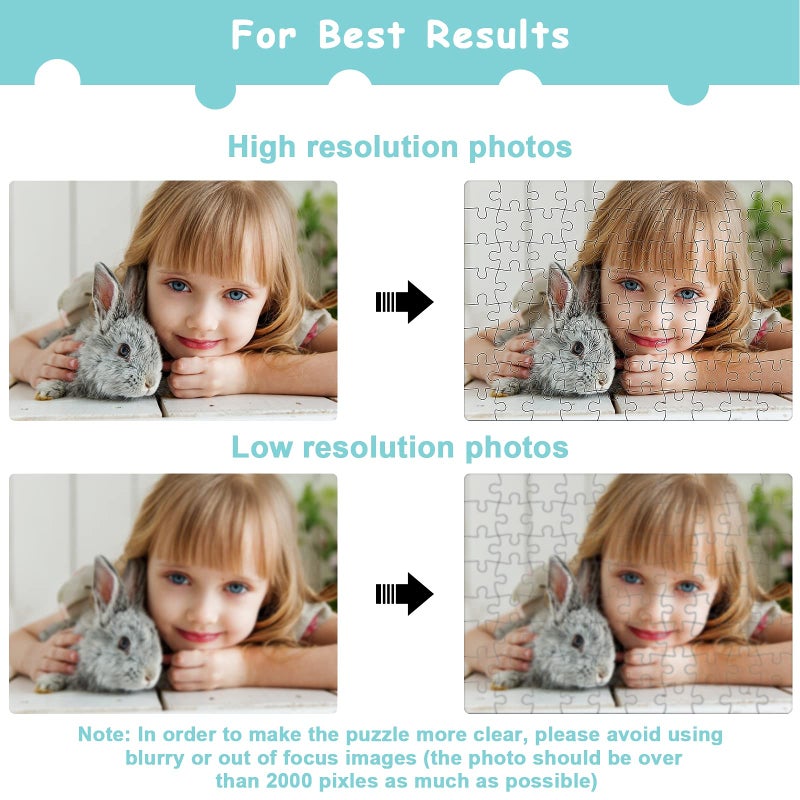 Skylety 6 Sets Sublimation Blanks Puzzles White Jigsaw Puzzle Blank Puzzles DIY Puzzle for Sublimation Transfer Thermal Transfer Heat Press Printing Crafts(A5-80 Style) - Image 4