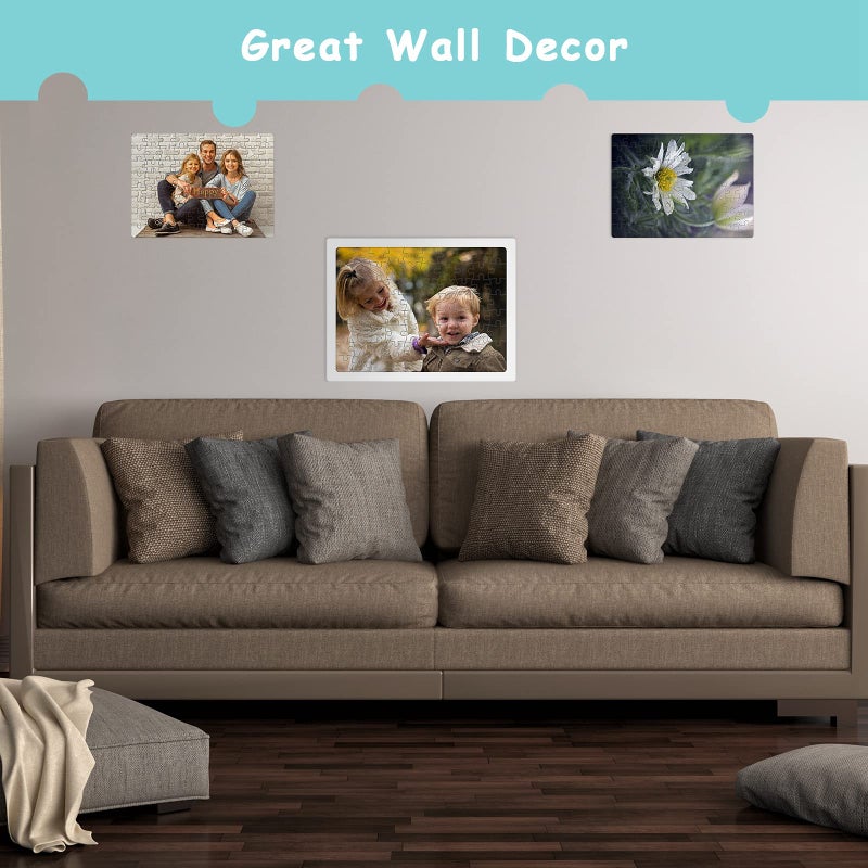 Skylety 6 Sets Sublimation Blanks Puzzles White Jigsaw Puzzle Blank Puzzles DIY Puzzle for Sublimation Transfer Thermal Transfer Heat Press Printing Crafts(A5-80 Style) - Image 5