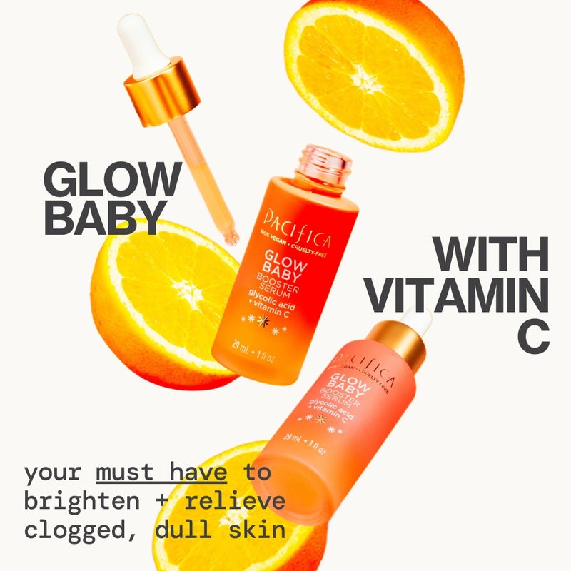 Pacifica Vitamin C Serum for Face â€“ Glow Baby Brightening Facial Serum with Glycolic Acid â€“ Vitamin C Booster Skin Care, Dark Spot Corrector, Vegan Skincare for Glowing Skin, Dermatologist Tested - Image 4