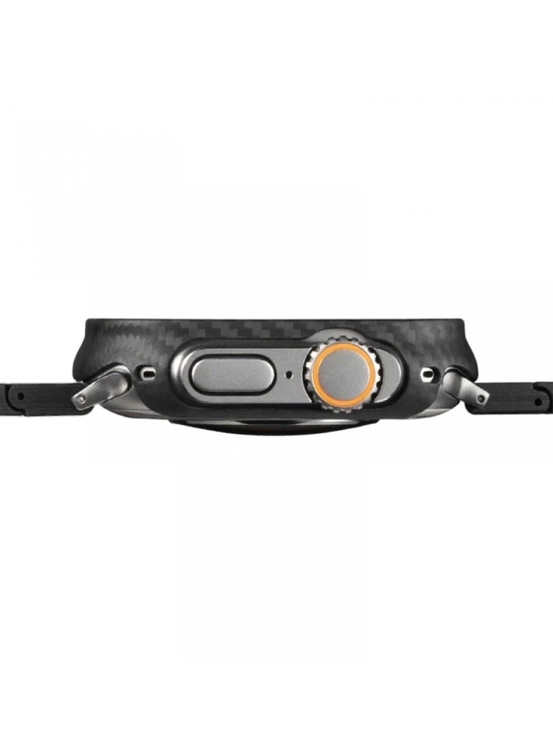 PITAKA Air Case for Apple Watch 45MM / Easy access to buttons and switches / Provides protection against scratches, drops, and bumps / Compatible with screen protectors less than 0.2mm thick - Black - Image 3