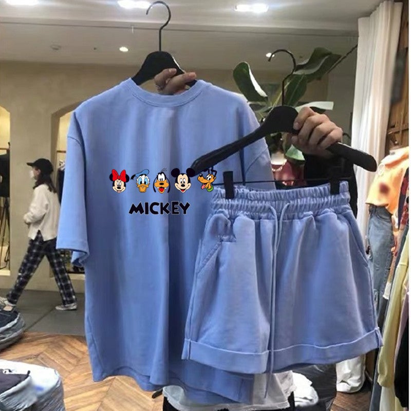 Sports Casual Shorts suit Women Spring/Summer 2024 New Fashionable Slimming Western Style Age-reducing Small Chanel Style Two-piece Set sky blue  - Image 5