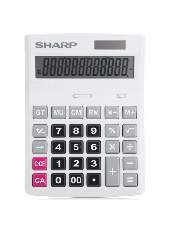 SHARP Ch-d12 Business Calculator, White - Image 1