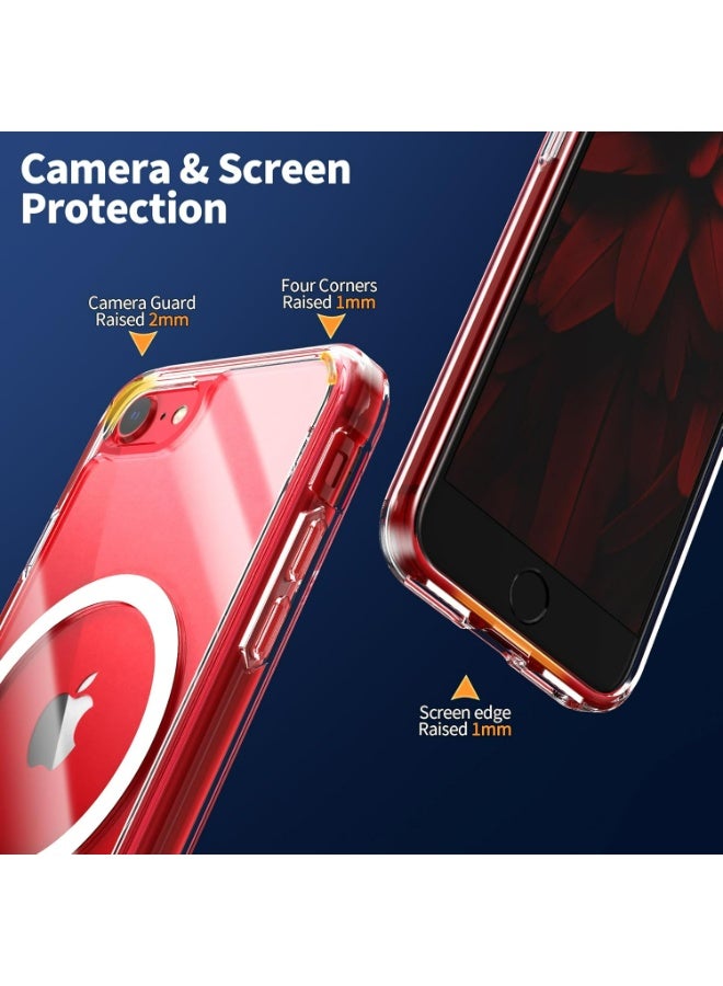 UMIXPRO Magnetic Clear Phone Case for iPhone SE 2020/2022, iPhone 8/7, MagSafe Compatible, Shockproof - Image 5