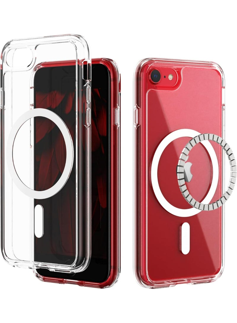 UMIXPRO Magnetic Clear Phone Case for iPhone SE 2020/2022, iPhone 8/7, MagSafe Compatible, Shockproof - Image 1