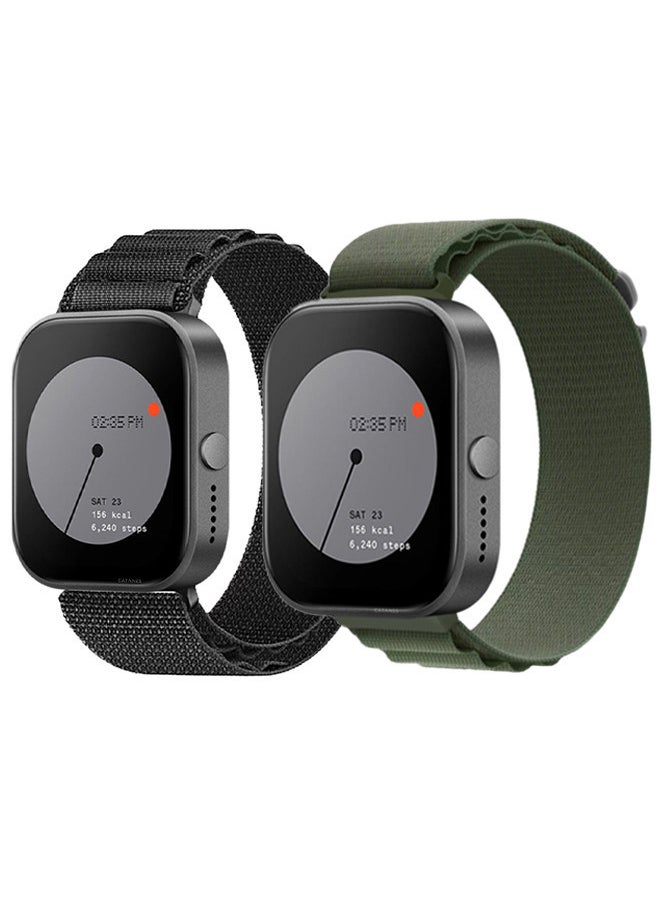 CATANES - ( for Nothing Watch Pro 22mm ) 2 Pack, Alpine Sport Strap Rugged Nylon Replacement Wristband for Men Women - Image 1