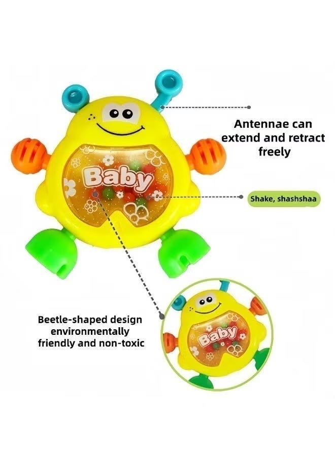 Jamal 7-Piece Baby Rattle Toy, Infant Teething Toys, Grab and Spin Rattles Sensory Toy Set, Baby Toys Gift for Babies 3M+ old Boys Girls, Early Educational Toy Set - Image 4