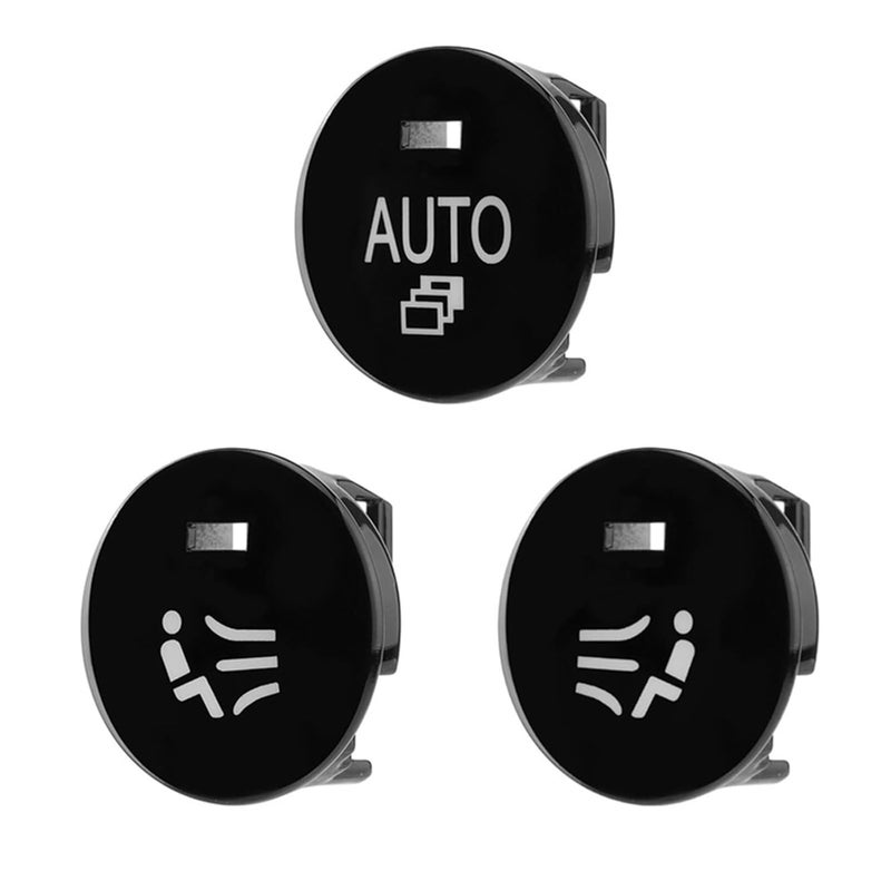 QASULER Climate Control Knob Cover for BMW 5 Series E60 E61 - Image 1