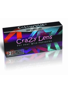 ColourVUE Crazy lenses - Flame Hot Lenses Yearly Disposable - 2 Lenses  - Image 2