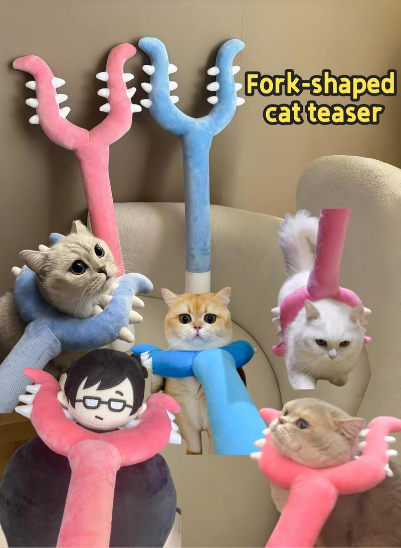 Novelty Interactive Wiggle Fork in Pink - Bendable Photo Prop for Viral Pet Videos, Soft-Touch & Pet-Resistant Stress Relief Toy for Adults, Fun Gag Gift for Office Desk and Parties - Image 1