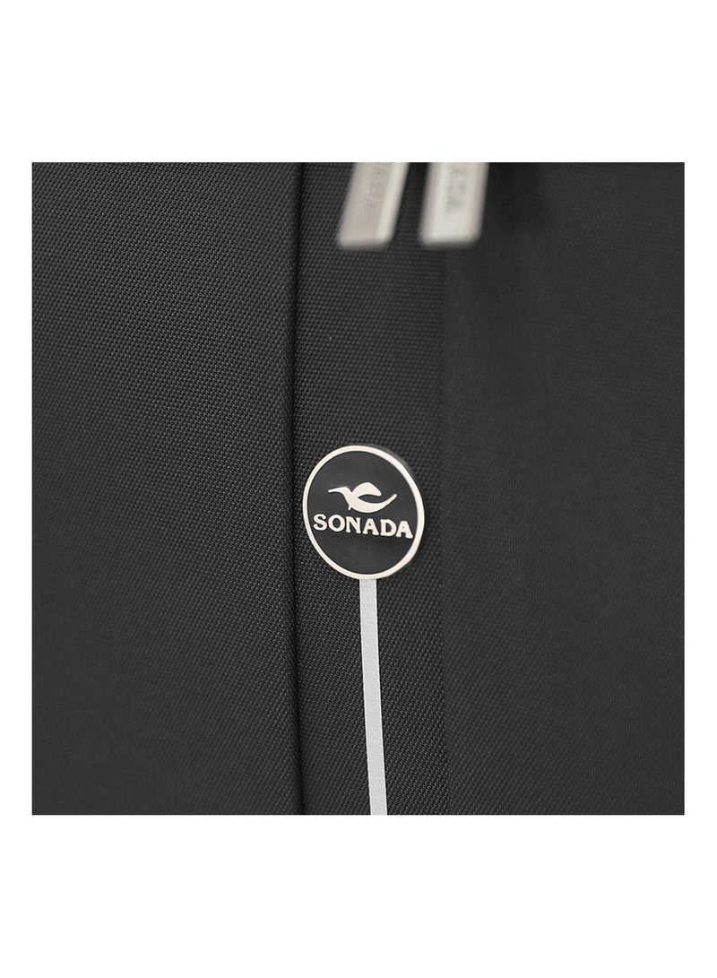 SONADA Softside Luggage Spinner Trolley Bag 3 Pieces Set,Grey (S-20",M-24",L-28") - Image 3