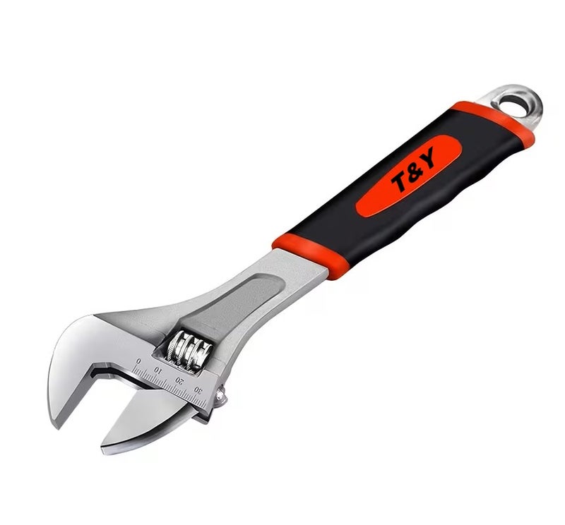 T&Y Professional Adjustable Wrench 12' Inch Cr-V Forged Industrial Grade Hand Tools Wrench Set With Anti-Slip Grip - Image 1