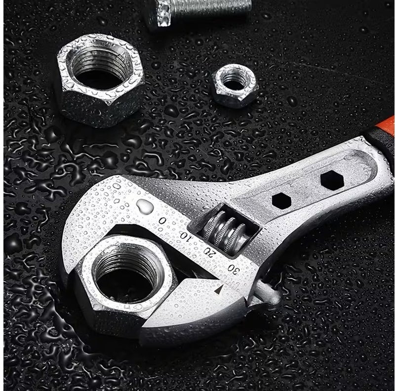 T&Y Professional Adjustable Wrench 12' Inch Cr-V Forged Industrial Grade Hand Tools Wrench Set With Anti-Slip Grip - Image 2